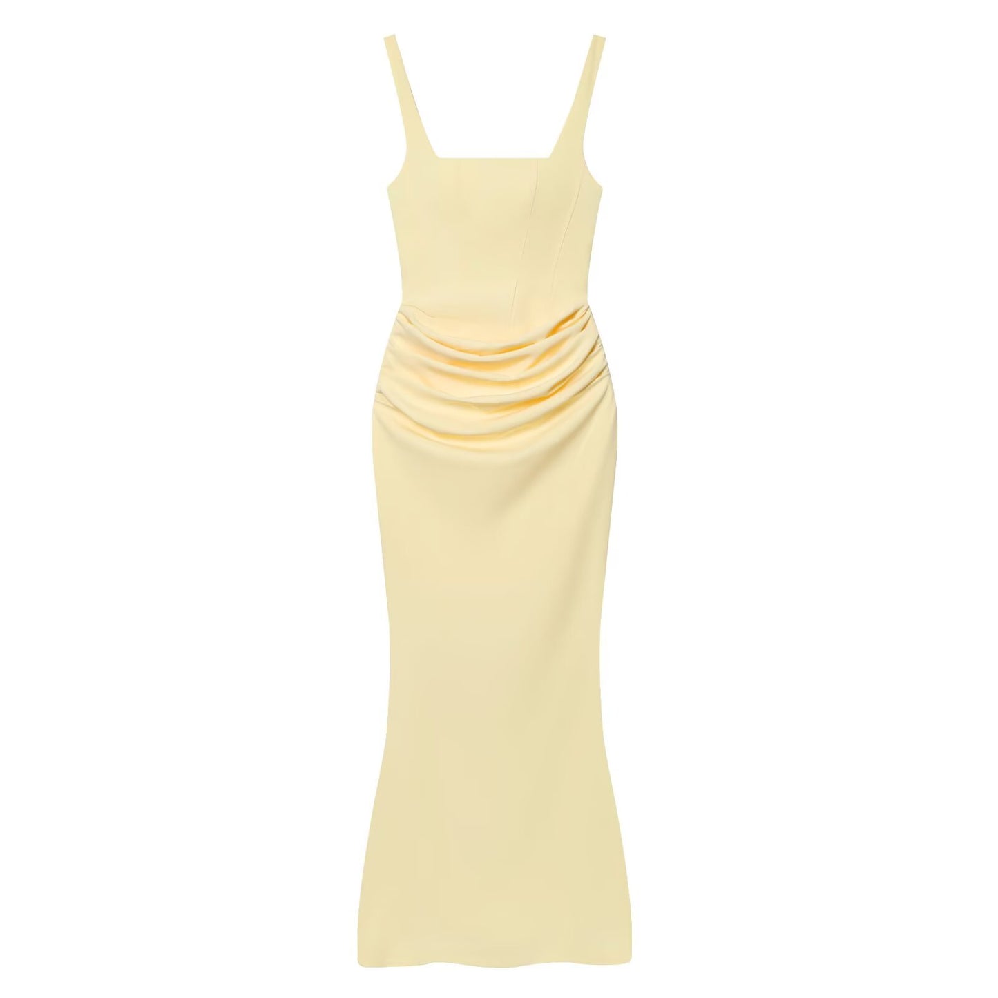 Women's backless suspender bodycon MIDI dress