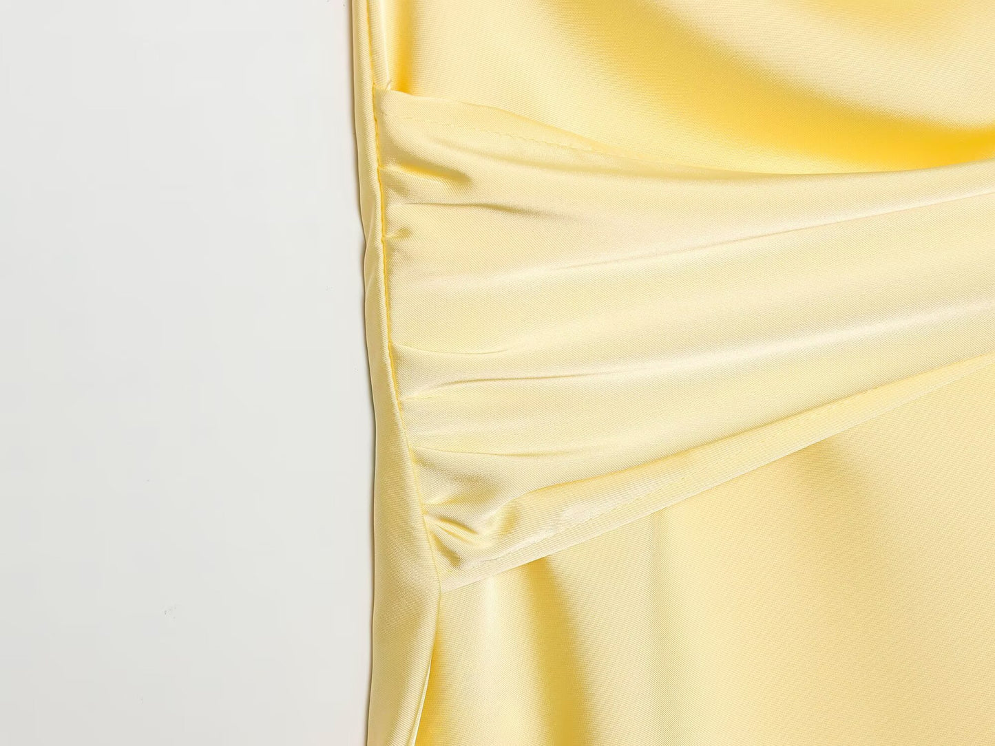 Women's satin textured belt mini dress