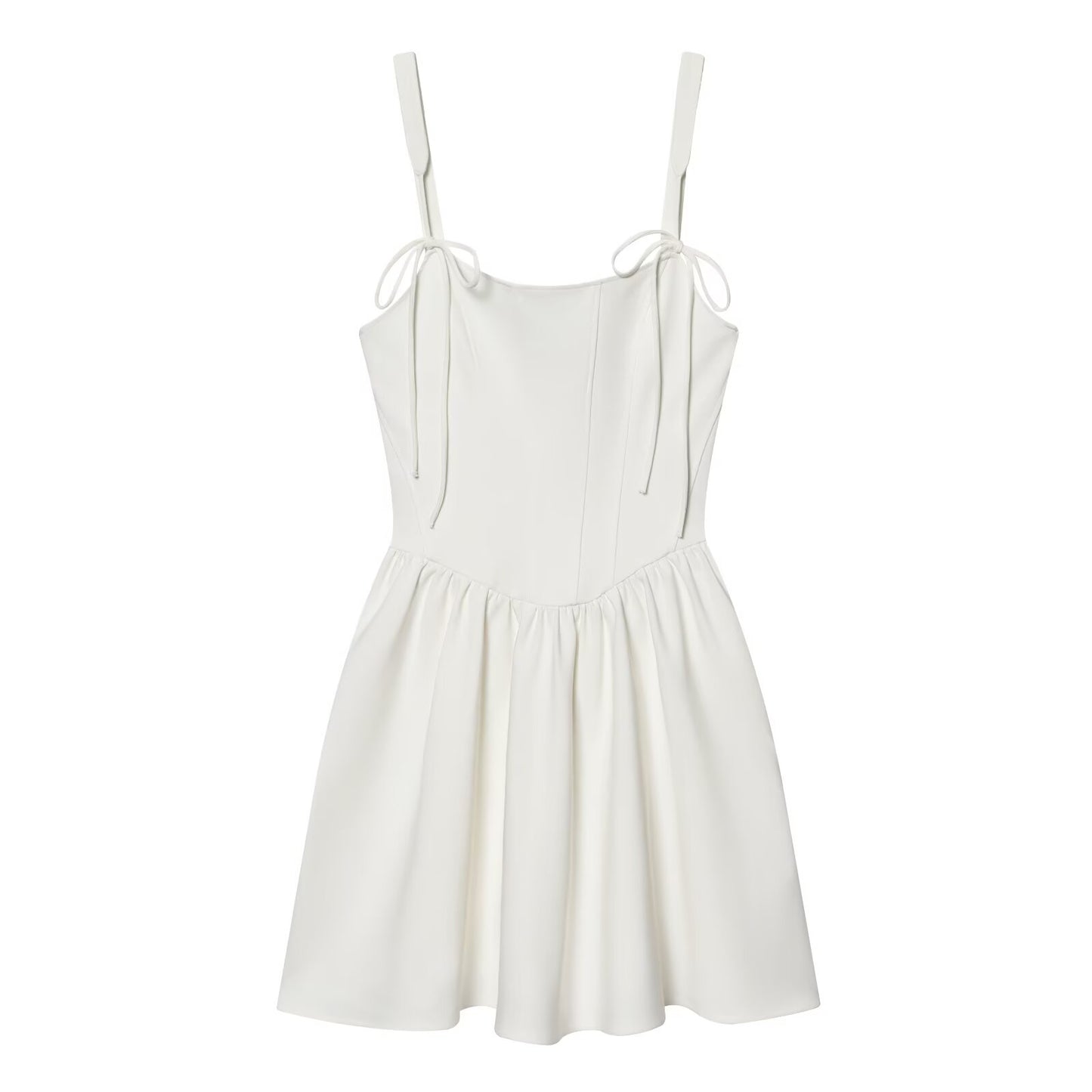 Women's tight corset style fluffy dress