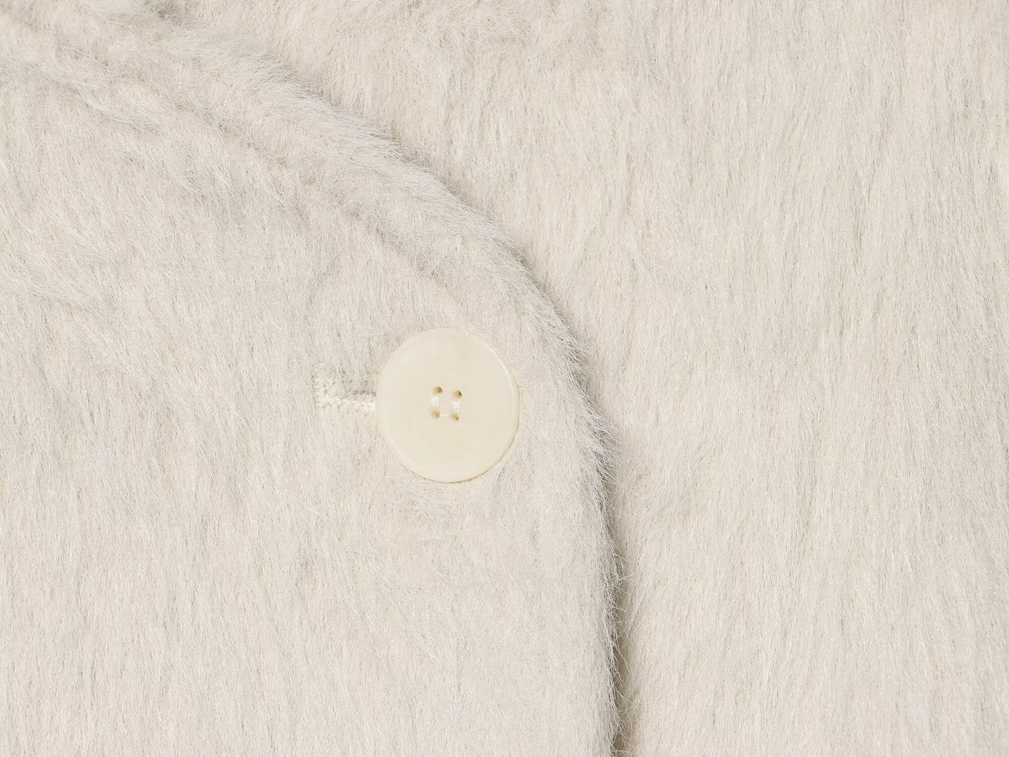Women's long sleeved fleece jacket Coat