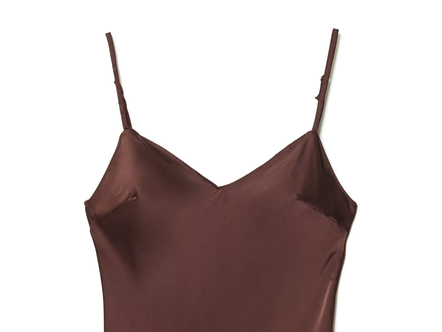 Women's lace satin textured suspender dress