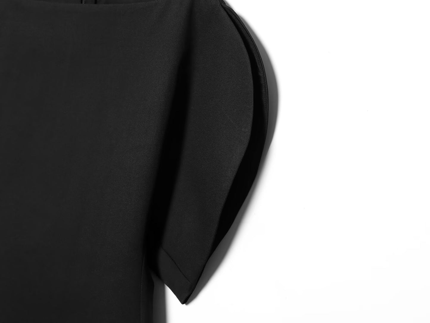 Women's Bubble Sleeve Asymmetric Top