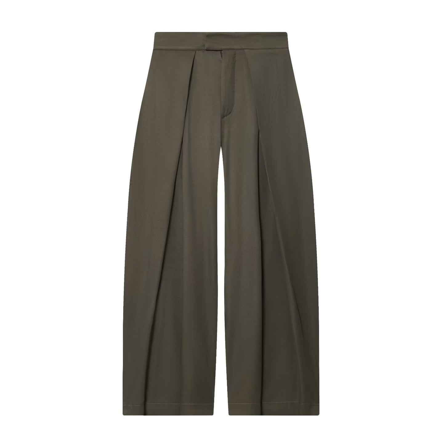 Women's New Fashion With Belt Loose Button-up Lapel Coat+Pants Suit