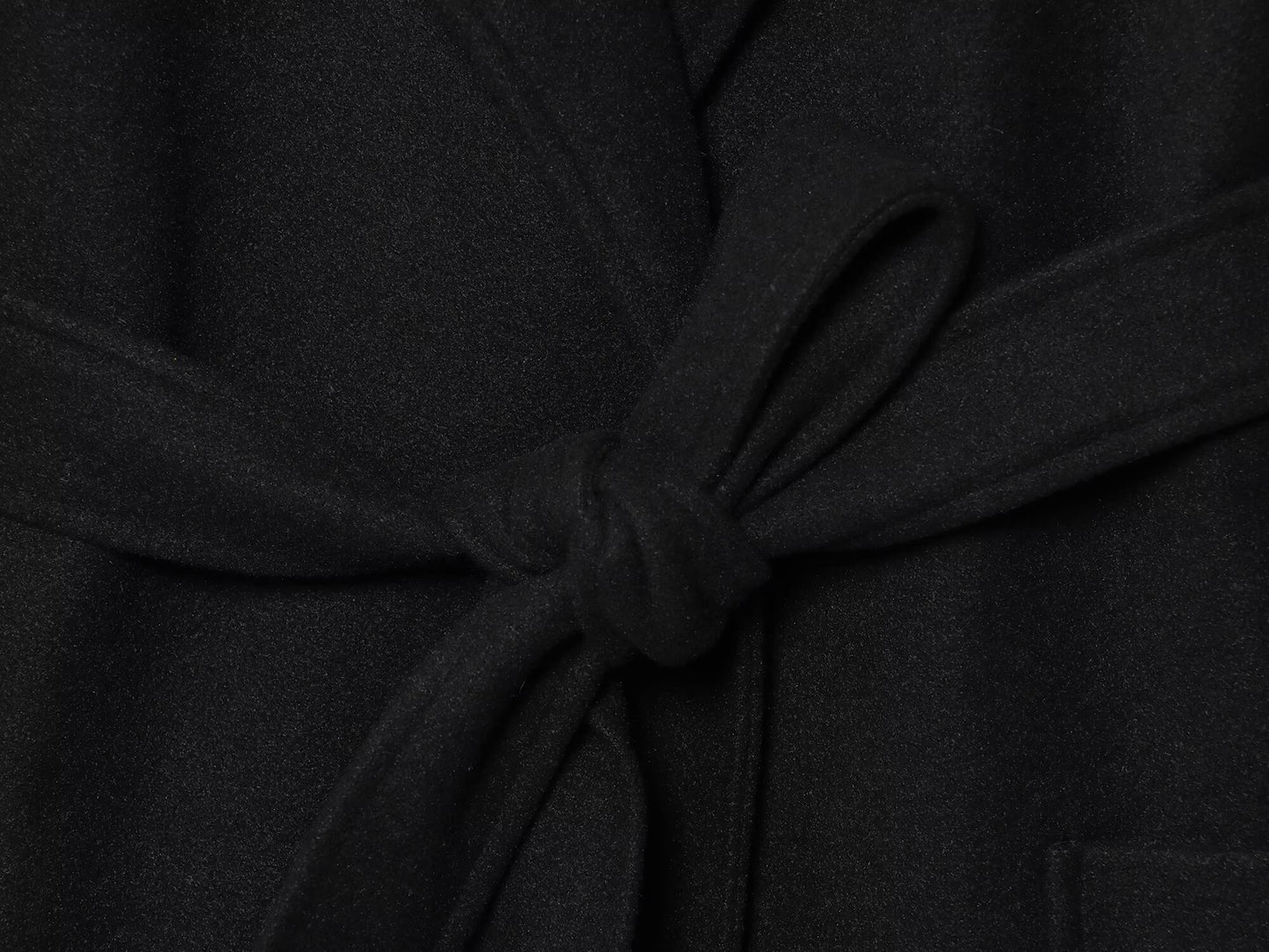 Women's With Belt Long Style Wool Blended Coat