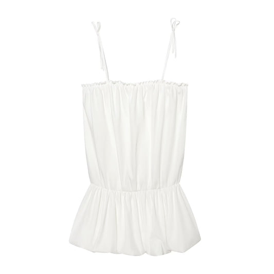 Women's nylon balloon version suspender dress
