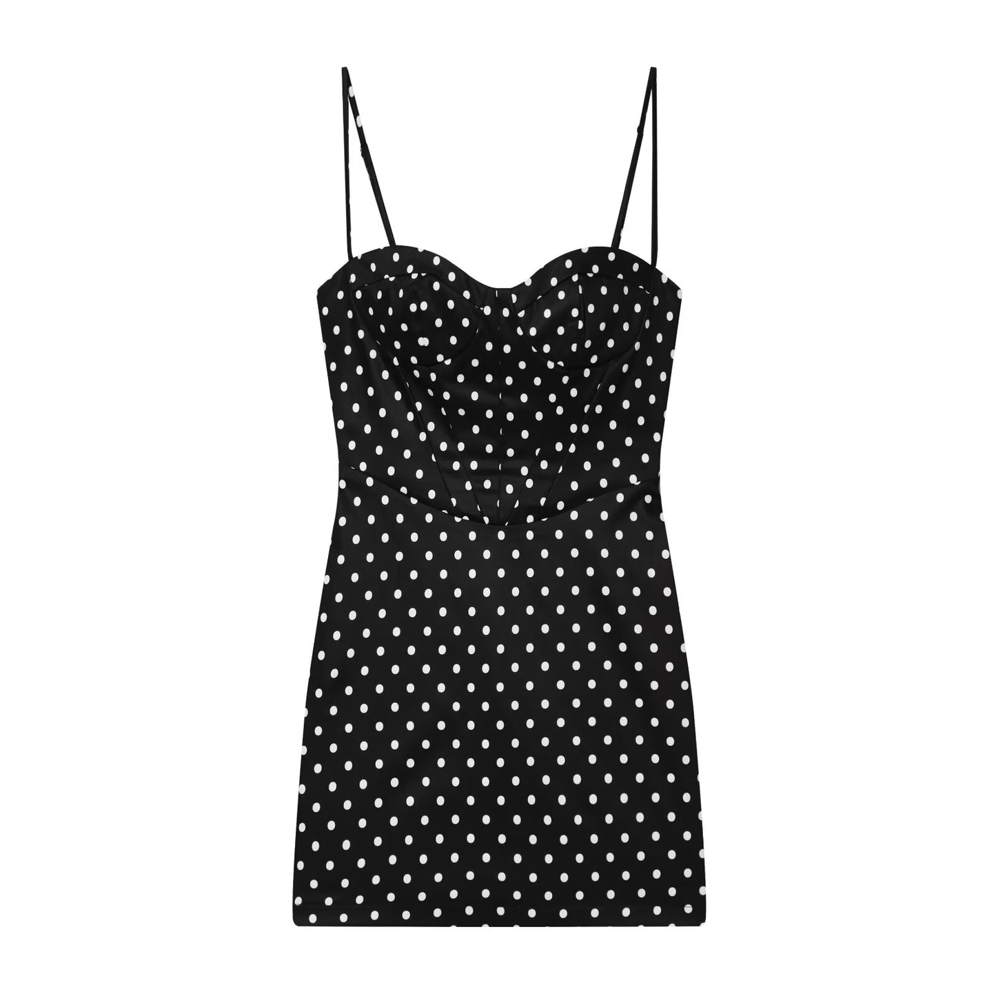 Women's slim backless suspender mini dress