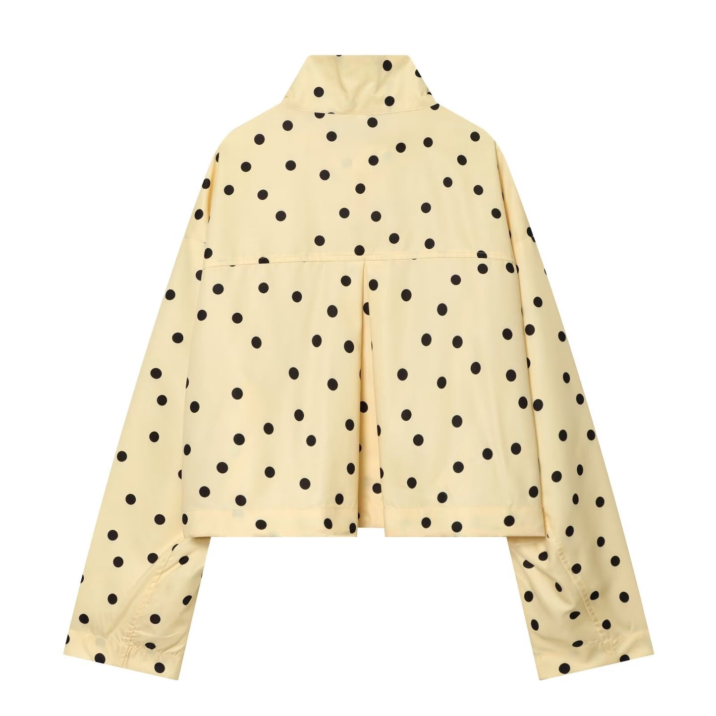 suit Women's 2 pieces pleated polka dot Coat+shorts