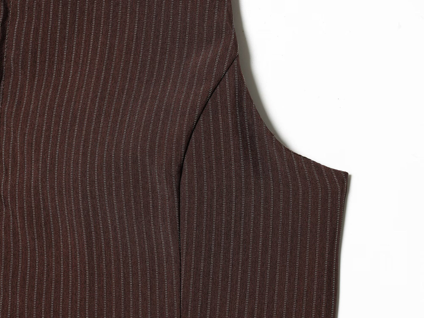 suit Women's 2 pieces sleeveless lapel striped zipper vest+Pants