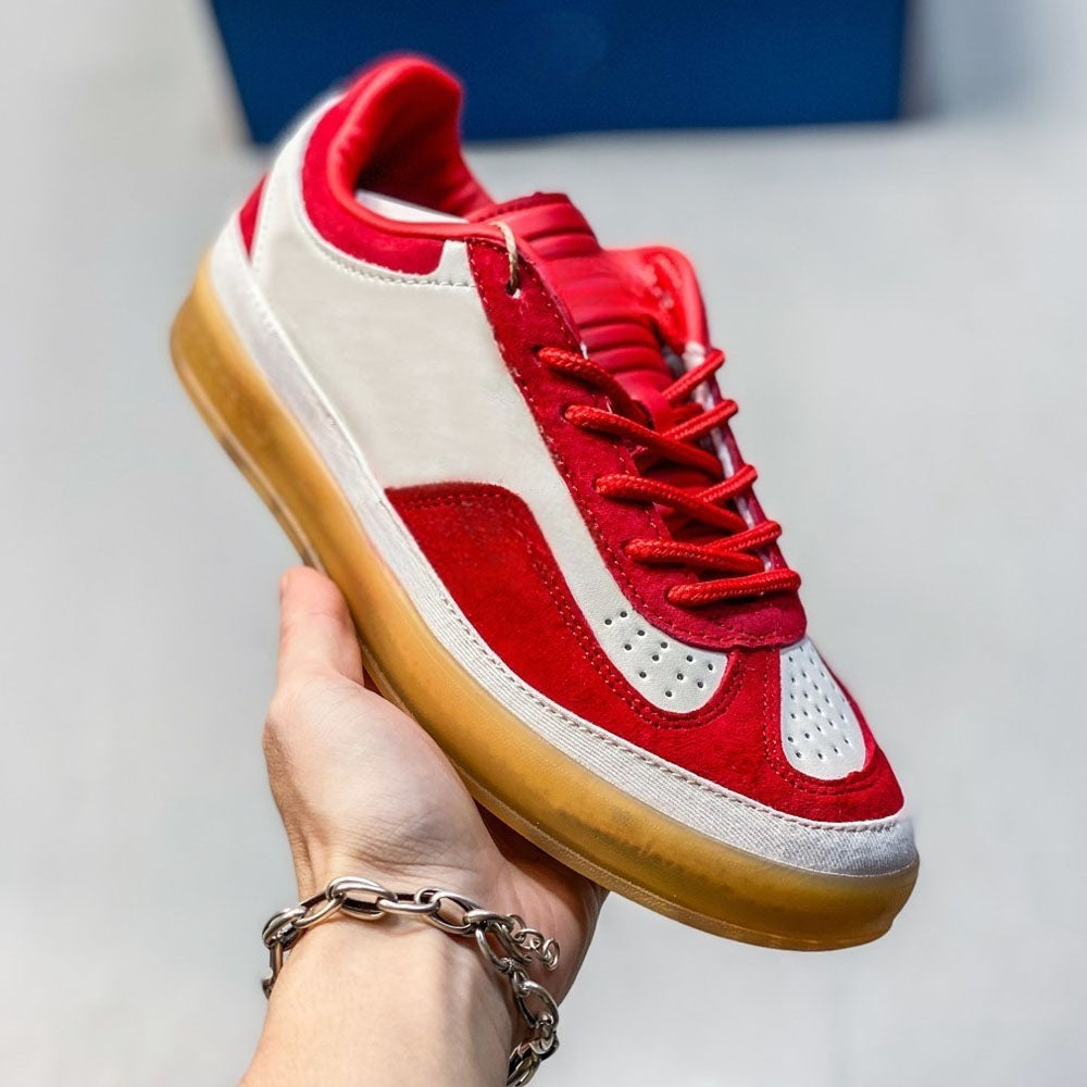 2026 new casual Joker stitching lace-up sneakers have a shoe box